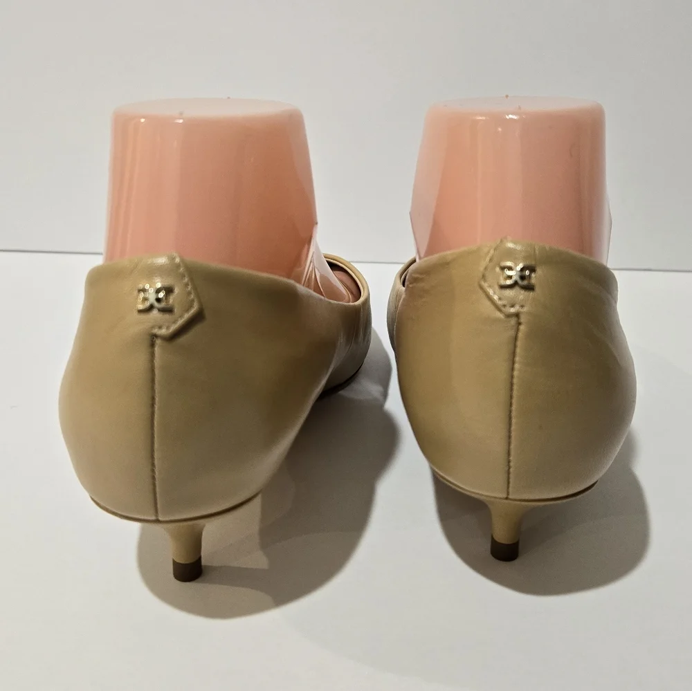 Sam Edelman Women's Franci Pointed Toe Lux Tan Kitten Shoes 8 - Picture 8 of 10